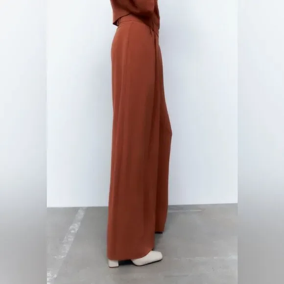 Zara Wide Leg Palazzo Pants - Picture 10 of 11